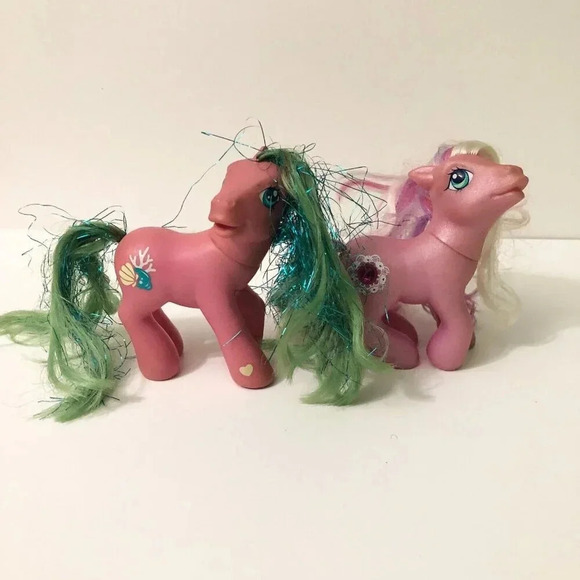 My Little Pony Butterfly Island Shimmer Shell Belle Crystal Lace Pink  Gem TLC - Picture 1 of 15